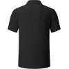 imageJMIERR Mens Linen Shirts Casual Short Sleeve Button Down Shirts Wrinkle Free Vacation Beach Summer TopsBlack