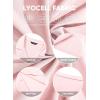 imageJMIERR Mens Linen Shirts Casual Short Sleeve Button Down Shirts Wrinkle Free Vacation Beach Summer TopsLight Pink