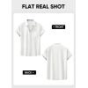 imageJMIERR Mens Linen Shirts Short Sleeve Summer Button Down Casual Beach Hawaiian Shirt with PocketAlabaster White