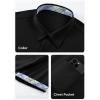 imageJMIERR Mens Linen Shirts Short Sleeve Summer Button Down Casual Beach Hawaiian Shirt with PocketBlack