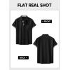 imageJMIERR Mens Linen Shirts Short Sleeve Summer Button Down Casual Beach Hawaiian Shirt with PocketBlack