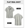 imageJMIERR Mens Linen Shirts Short Sleeve Summer Button Down Casual Beach Hawaiian Shirt with PocketLight Green
