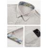 imageJMIERR Mens Linen Shirts Short Sleeve Summer Button Down Casual Beach Hawaiian Shirt with PocketLight Grey
