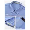 imageJMIERR Mens Linen Shirts Short Sleeve Summer Button Down Casual Beach Hawaiian Shirt with PocketSky Blue