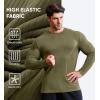 imageJMIERR Mens Long Sleeve Muscle T Shirts Casual Crewneck Knitted Longline Textured Tee Shirts for Gym WorkoutGreen