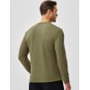 imageJMIERR Mens Long Sleeve Muscle T Shirts Casual Crewneck Knitted Longline Textured Tee Shirts for Gym WorkoutGreen