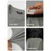 imageJMIERR Mens Long Sleeve Muscle T Shirts Casual Crewneck Knitted Longline Textured Tee Shirts for Gym WorkoutGrey