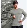 imageJMIERR Mens Long Sleeve Muscle T Shirts Casual Crewneck Knitted Longline Textured Tee Shirts for Gym WorkoutGrey