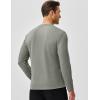 imageJMIERR Mens Long Sleeve Muscle T Shirts Casual Crewneck Knitted Longline Textured Tee Shirts for Gym WorkoutGrey