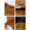 imageJMIERR Mens Long Sleeve Muscle T Shirts Casual Crewneck Knitted Longline Textured Tee Shirts for Gym WorkoutKhaki