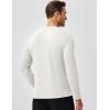 imageJMIERR Mens Long Sleeve Muscle T Shirts Casual Crewneck Knitted Longline Textured Tee Shirts for Gym WorkoutWhite