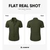 imageJMIERR Mens Muscle Fit Dress Shirts Summer Casual Button Down Short Sleeve High Stretch WrinkleFree ShirtB Green