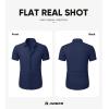 imageJMIERR Mens Muscle Fit Dress Shirts Summer Casual Button Down Short Sleeve High Stretch WrinkleFree ShirtC Blue