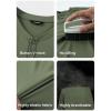 imageJMIERR Mens Muscle Slim Henley Shirt Button VNeck Long Sleeve Gym Workout Athletic T ShirtsGreen