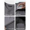 imageJMIERR Mens Muscle Slim Henley Shirt Button VNeck Long Sleeve Gym Workout Athletic T ShirtsGrey