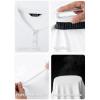 imageJMIERR Mens Muscle Slim Henley Shirt Button VNeck Long Sleeve Gym Workout Athletic T ShirtsWhite