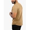 imageJMIERR Mens Muscle Slim T Shirts Summer V Neck Gym Shirt Casual Cotton Workout Athletic Longline TeesB Beige