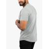 imageJMIERR Mens Muscle Slim T Shirts Summer V Neck Gym Shirt Casual Cotton Workout Athletic Longline TeesB Light Grey
