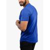 imageJMIERR Mens Muscle Slim T Shirts Summer V Neck Gym Shirt Casual Cotton Workout Athletic Longline TeesC Dark Blue