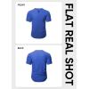 imageJMIERR Mens Muscle Slim T Shirts Summer V Neck Gym Shirt Casual Cotton Workout Athletic Longline TeesC Dark Blue