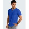 imageJMIERR Mens Muscle Slim T Shirts Summer V Neck Gym Shirt Casual Cotton Workout Athletic Longline TeesC Dark Blue