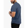 imageJMIERR Mens Muscle Slim T Shirts Summer V Neck Gym Shirt Casual Cotton Workout Athletic Longline TeesD Blue 3