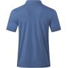 imageJMIERR Mens Polo Henley Shirt Moisture Wicking Quick Dry Summer Casual Short Sleeve Golf Polo T ShirtsHaze Blue