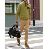 imageJMIERR Mens Quilted Sweatshirt Casual Long Sleeve Outdoor Stand Collar Button Pullover SweatshirtsZ Avocado Green