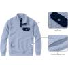 imageJMIERR Mens Quilted Sweatshirt Casual Long Sleeve Outdoor Stand Collar Button Pullover SweatshirtsZ Pale Blue