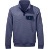imageJMIERR Mens Quilted Sweatshirt Casual Long Sleeve Outdoor Stand Collar Button Pullover SweatshirtsZ Sail Blue