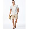imageJMIERR Mens Seersucker Shirts Short Sleeve Casual Shirts Button Down Shirt Beach Summer Vacation Wedding ShirtWhite