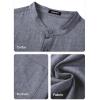 imageJMIERR Mens Short Sleeve Linen Henley Shirts Casual Button Down Shirt Summer Beach Wear with PocketDirty Blue