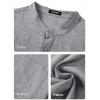 imageJMIERR Mens Short Sleeve Linen Henley Shirts Casual Button Down Shirt Summer Beach Wear with PocketMedium Grey