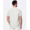 imageJMIERR Mens Short Sleeve Linen Henley Shirts Casual Button Down Shirt Summer Beach Wear with PocketWhite