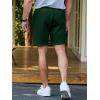 imageJMIERR Mens Sweat Shorts Casual Stretch Elastic Waist Waffle Workout Gym Short 7 inch Inseam Running Short with PocketBlackish Green