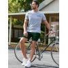 imageJMIERR Mens Sweat Shorts Casual Stretch Elastic Waist Waffle Workout Gym Short 7 inch Inseam Running Short with PocketBlackish Green