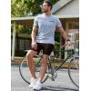 imageJMIERR Mens Sweat Shorts Casual Stretch Elastic Waist Waffle Workout Gym Short 7 inch Inseam Running Short with PocketChicory Coffee