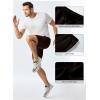 imageJMIERR Mens Sweat Shorts Casual Stretch Elastic Waist Waffle Workout Gym Short 7 inch Inseam Running Short with PocketChicory Coffee
