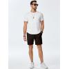 imageJMIERR Mens Sweat Shorts Casual Stretch Elastic Waist Waffle Workout Gym Short 7 inch Inseam Running Short with PocketChicory Coffee