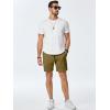 imageJMIERR Mens Sweat Shorts Casual Stretch Elastic Waist Waffle Workout Gym Short 7 inch Inseam Running Short with PocketJungle Green