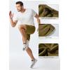 imageJMIERR Mens Sweat Shorts Casual Stretch Elastic Waist Waffle Workout Gym Short 7 inch Inseam Running Short with PocketJungle Green