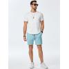 imageJMIERR Mens Sweat Shorts Casual Stretch Elastic Waist Waffle Workout Gym Short 7 inch Inseam Running Short with PocketMint Green