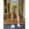 imageJMIERR Mens Sweat Shorts Casual Stretch Elastic Waist Waffle Workout Gym Short 7 inch Inseam Running Short with PocketSage
