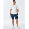 imageJMIERR Mens Sweat Shorts Casual Stretch Elastic Waist Waffle Workout Gym Short 7 inch Inseam Running Short with PocketSail Blue