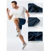 imageJMIERR Mens Sweat Shorts Casual Stretch Elastic Waist Waffle Workout Gym Short 7 inch Inseam Running Short with PocketSail Blue