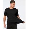 imageJMIERR Mens TShirt Short Sleeve Muscle Textured Knit Crewneck Slim T Shirt Gym Workout Athletic Tee Shirts01 Black