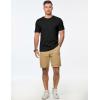 imageJMIERR Mens TShirt Short Sleeve Muscle Textured Knit Crewneck Slim T Shirt Gym Workout Athletic Tee Shirts01 Black