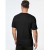 imageJMIERR Mens TShirt Short Sleeve Muscle Textured Knit Crewneck Slim T Shirt Gym Workout Athletic Tee Shirts01 Black