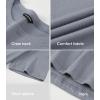 imageJMIERR Mens TShirt Short Sleeve Muscle Textured Knit Crewneck Slim T Shirt Gym Workout Athletic Tee ShirtsA Dusk Blue