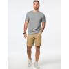 imageJMIERR Mens TShirt Short Sleeve Muscle Textured Knit Crewneck Slim T Shirt Gym Workout Athletic Tee ShirtsA Grey